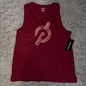 Peloton Maroon Sleeveless Top